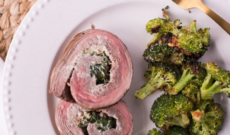 pancetta goat cheese stuffed flank steak